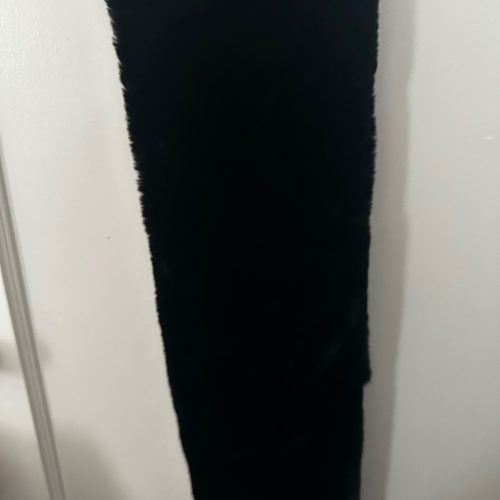 Time and Tru Black Plush Scarf